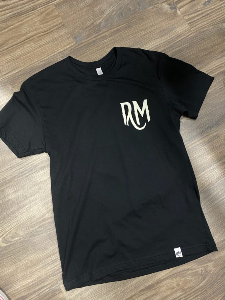 RM T-Shirt (Crest Logo Back) | Rebel Muse Tattoo