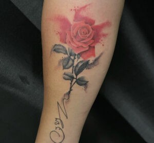 Rebel Rose tattoo